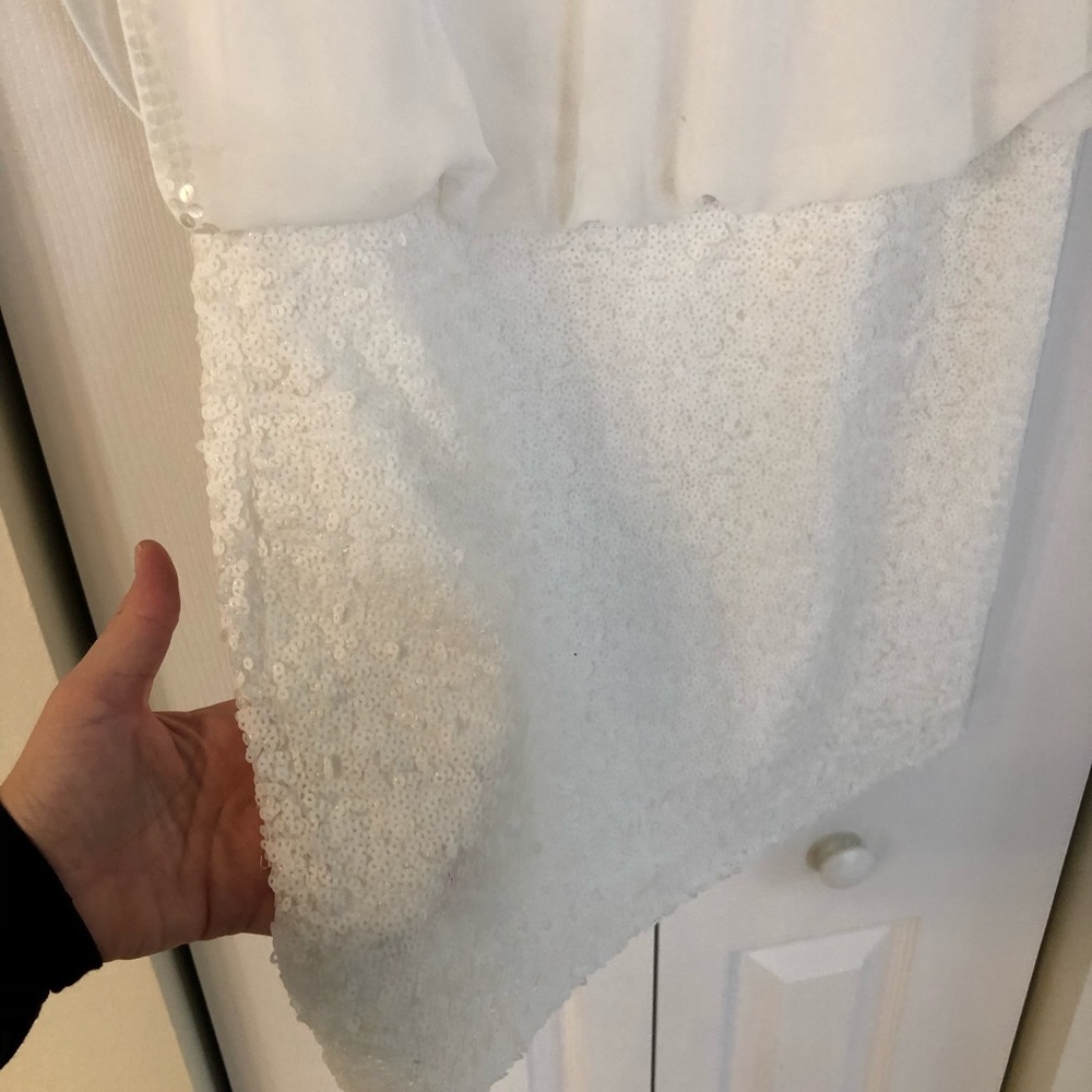 Cache Dress With White Sequins - image 4